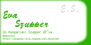 eva szupper business card